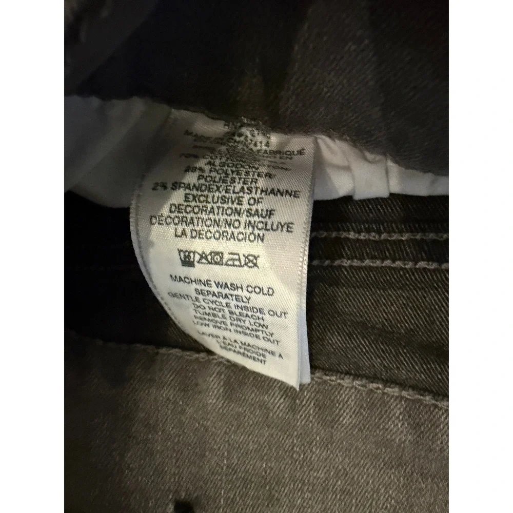 True Religion Rocco Relaxed Skinny Grey Jeans Mens 40 Stretch Denim